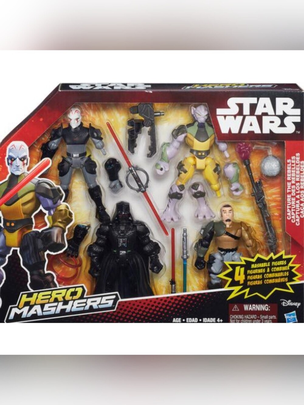 Star Wars Hero Mashers 4-Pack Action Figures - Capture The Rebels - Partial Set